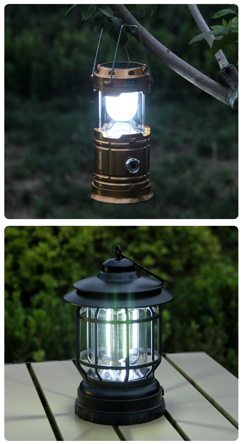 Retro buitenlamp, sfeerverlichting in de avond is uiteraard een must.