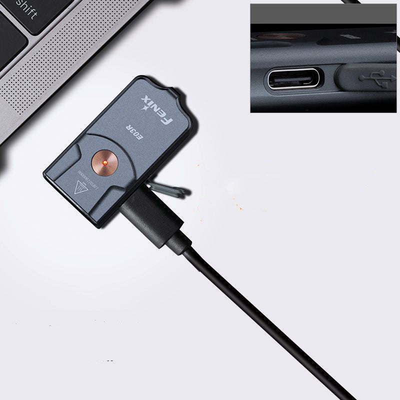 Zeer sterke oplaadbare EDC Mini Zaklamp. Zonder dat ik het merk heb ik deze vaak in m’n broekzak , super sterk.