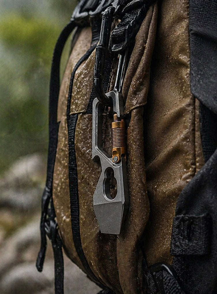 Crowbar Keychain EDC Titanium