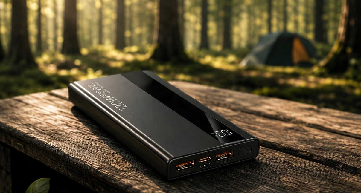 500.000mAh Powerbank met 120W snelladen, grote capaciteit, PD 20W, geschikt voor alle mobiele telefoons, lange gebruiksduur.