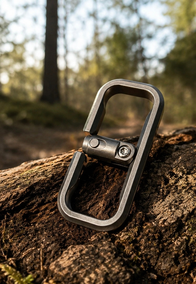 EDC Tool  Titanium Keychain/karabijn