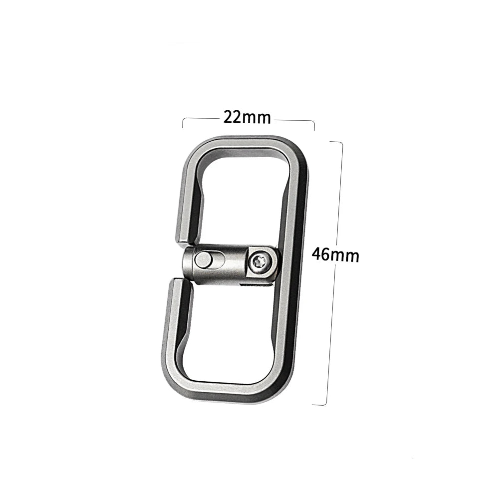 EDC Tool  Titanium Keychain/karabijn