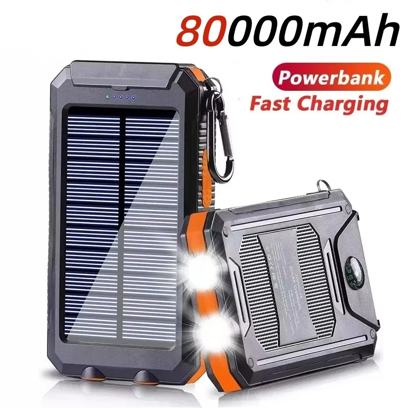 Power Bank Solar  80000mAh
