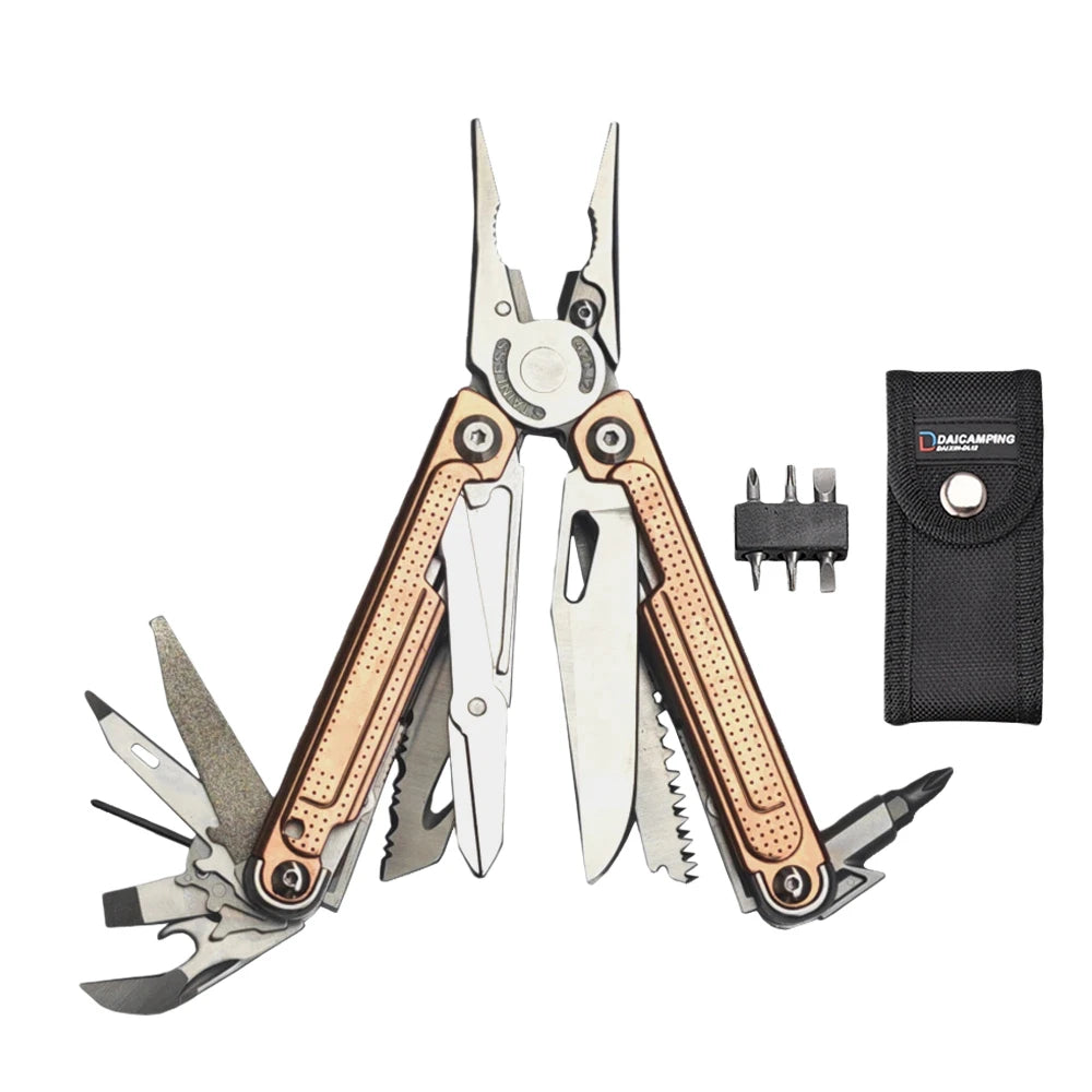 EDC-multitool Daicamping DL7 Titanium G10 roestvrijstalen handgreep.
