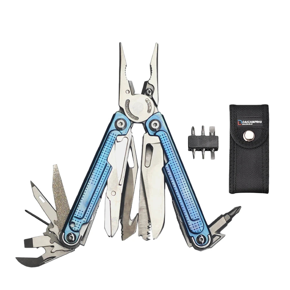 EDC-multitool Daicamping DL7 Titanium G10 roestvrijstalen handgreep.