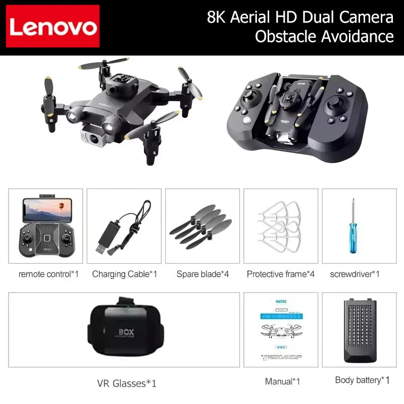 Lenovo Mini Drone V30 8K Luchtfoto's HD Professionele RC Drone's