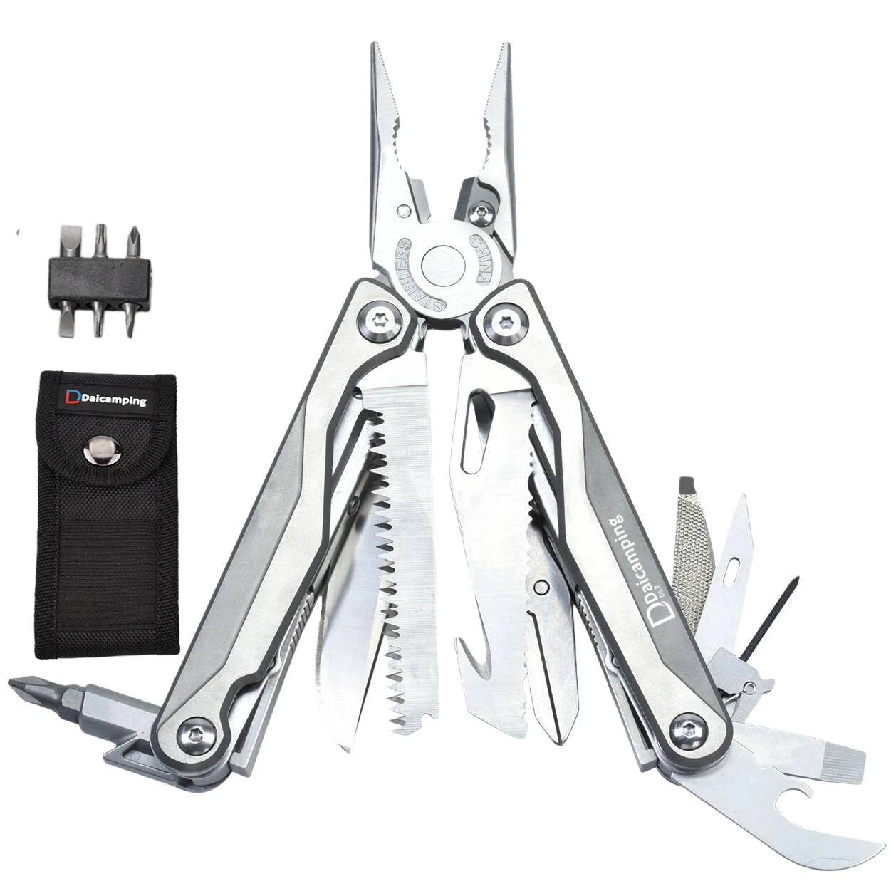 EDC-multitool Daicamping DL7 Titanium G10 roestvrijstalen handgreep.