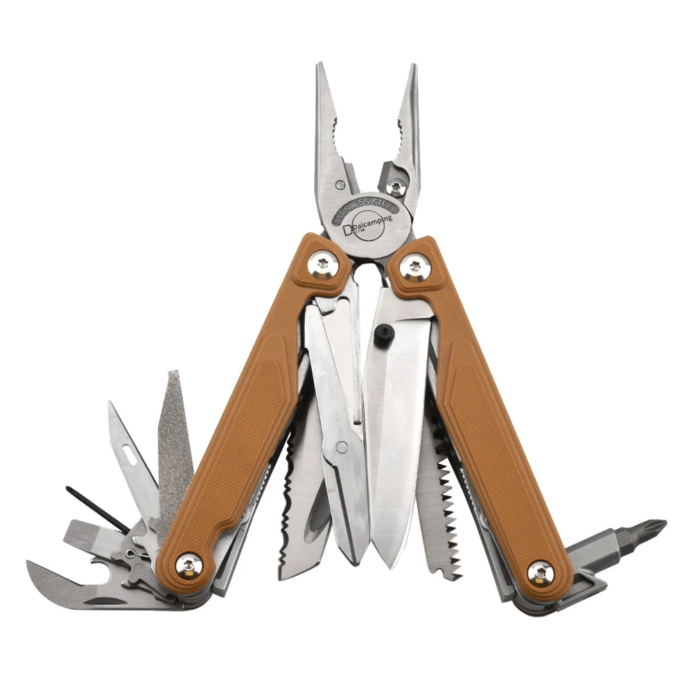 EDC-multitool Daicamping DL7 Titanium G10 roestvrijstalen handgreep.