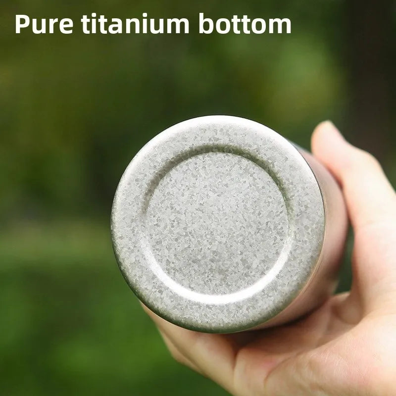 Pure titanium waterfles