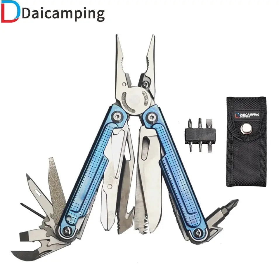 EDC-multitool Daicamping DL7 Titanium G10 roestvrijstalen handgreep.