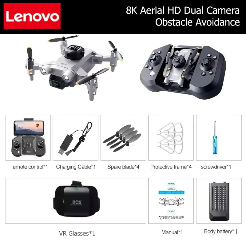 Lenovo Mini Drone V30 8K Luchtfoto's HD Professionele RC Drone's