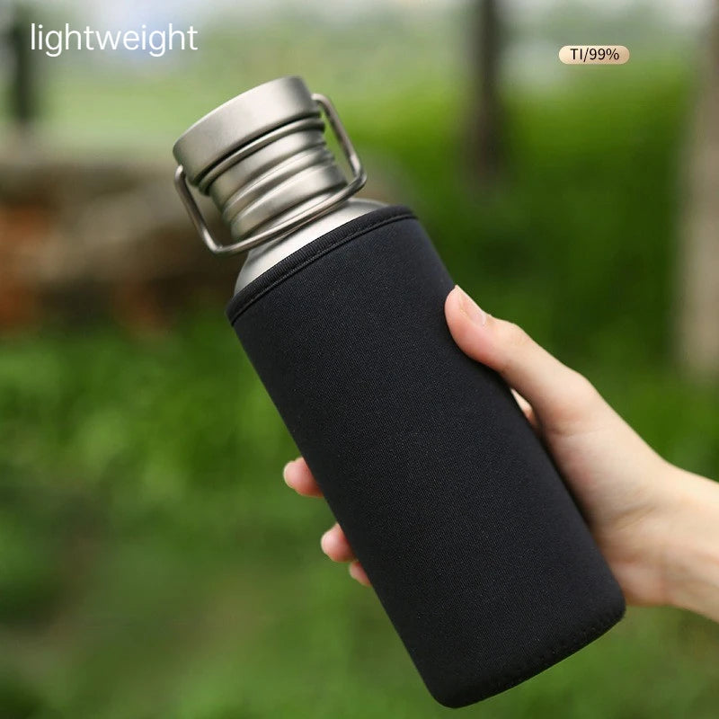Pure titanium waterfles
