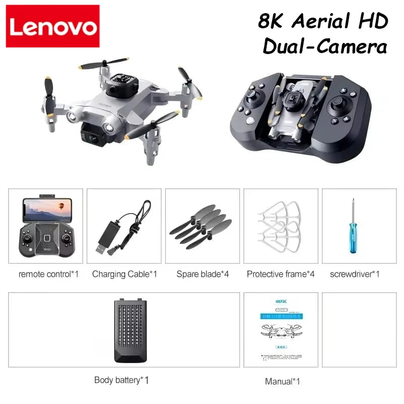 Lenovo Mini Drone V30 8K Luchtfoto's HD Professionele RC Drone's