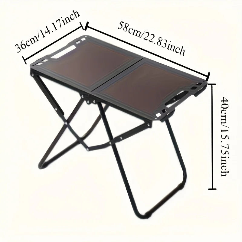 Kampeer tafel . Handig opvouwbare camping tafel