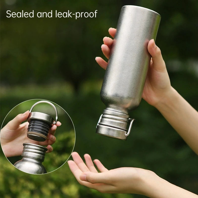 Pure titanium waterfles