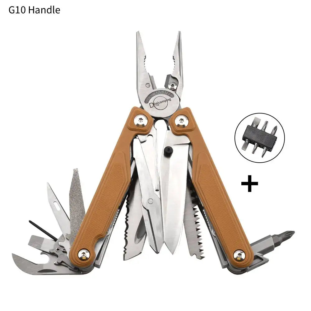 EDC-multitool Daicamping DL7 Titanium G10 roestvrijstalen handgreep.