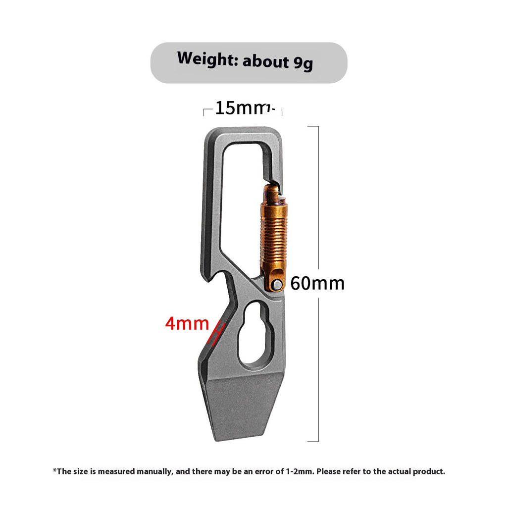Crowbar Keychain EDC Titanium