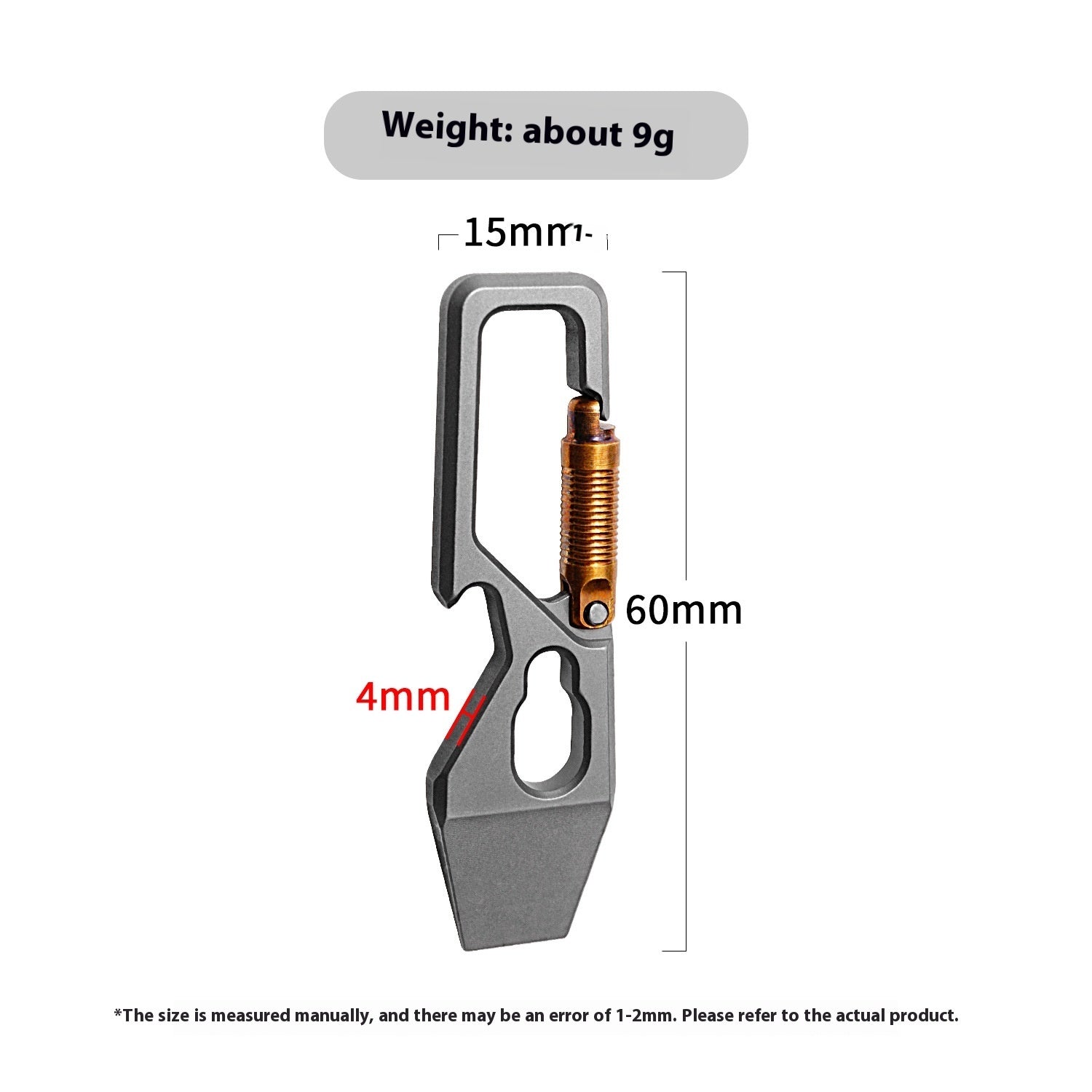 Crowbar Keychain EDC Titanium
